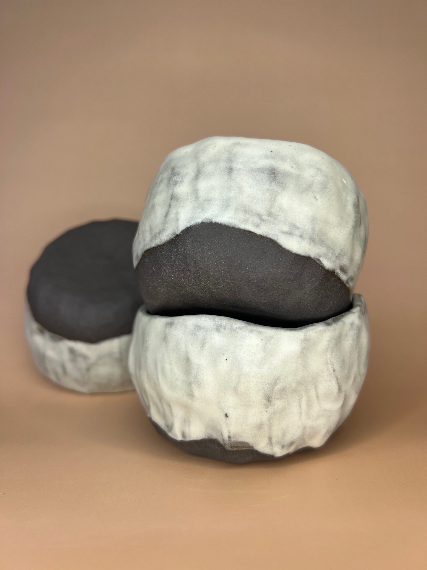 Black clay cup
