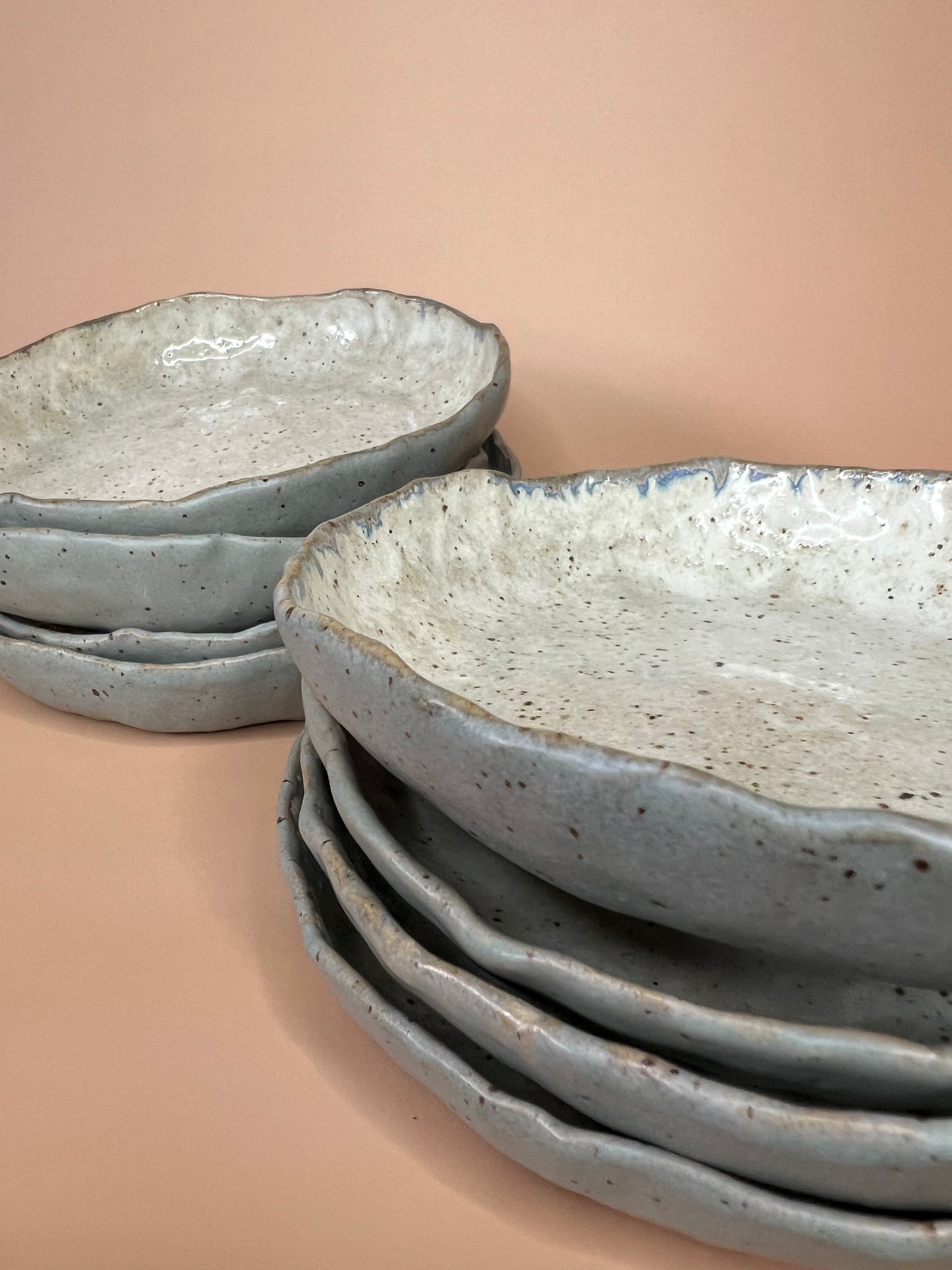 Set of 4 shallow bowls