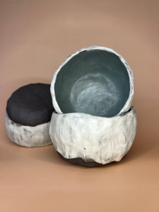 Black clay cup